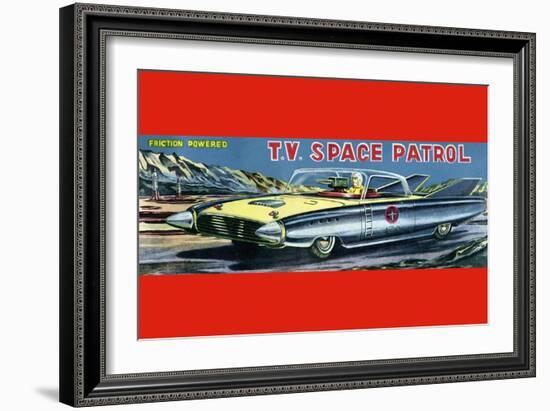 T.V. Space Patrol Car-null-Framed Art Print