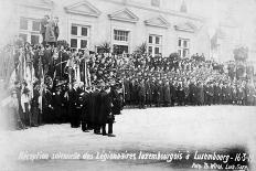 Reception for the Luxembourg Legionnaires, Luxembourg, 16 March 1919-T Wirol-Framed Giclee Print