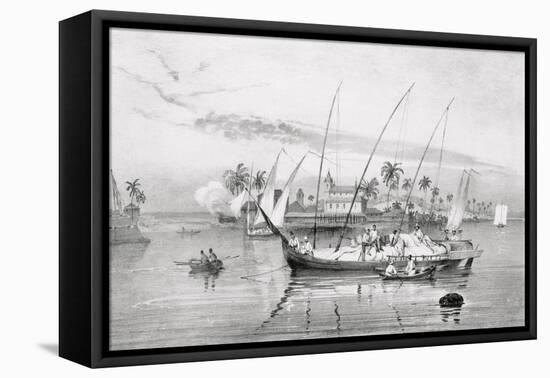 T1238 the Island of Itaparica, Brazil, Engraved by Leon Jean Baptiste Sabatier (Fl.1827-87) and…-Johann Moritz Rugendas-Framed Premier Image Canvas