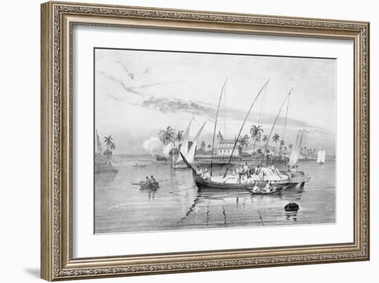 T1238 the Island of Itaparica, Brazil, Engraved by Leon Jean Baptiste Sabatier (Fl.1827-87) and…-Johann Moritz Rugendas-Framed Giclee Print