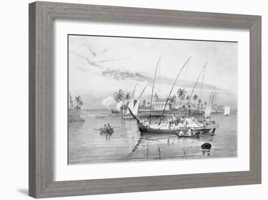 T1238 the Island of Itaparica, Brazil, Engraved by Leon Jean Baptiste Sabatier (Fl.1827-87) and…-Johann Moritz Rugendas-Framed Giclee Print