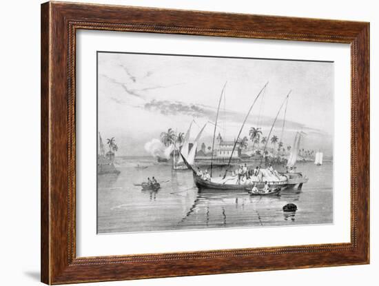 T1238 the Island of Itaparica, Brazil, Engraved by Leon Jean Baptiste Sabatier (Fl.1827-87) and…-Johann Moritz Rugendas-Framed Giclee Print