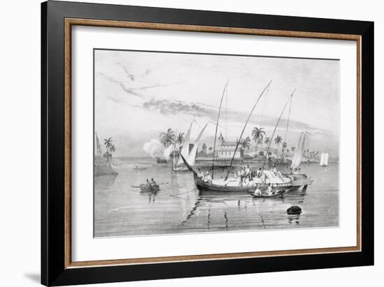 T1238 the Island of Itaparica, Brazil, Engraved by Leon Jean Baptiste Sabatier (Fl.1827-87) and…-Johann Moritz Rugendas-Framed Giclee Print