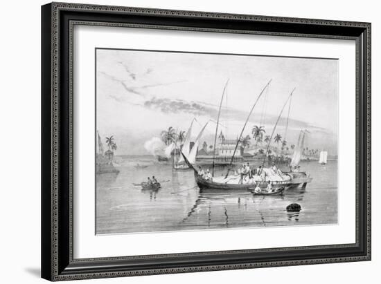 T1238 the Island of Itaparica, Brazil, Engraved by Leon Jean Baptiste Sabatier (Fl.1827-87) and…-Johann Moritz Rugendas-Framed Giclee Print