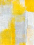 Grey And Yellow Abstract Art Painting-T30Gallery-Art Print