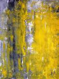 Grey And Yellow Abstract Art Painting-T30Gallery-Art Print