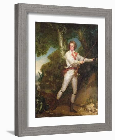 T33415 Portrait of Captain Samuel Blodget Jnr. (1757-1814) in Rifle Dress, C.1786-John Trumbull-Framed Giclee Print