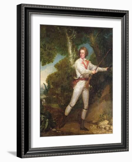 T33415 Portrait of Captain Samuel Blodget Jnr. (1757-1814) in Rifle Dress, C.1786-John Trumbull-Framed Giclee Print