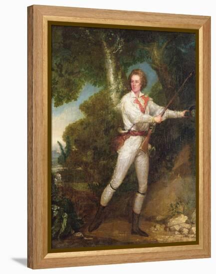 T33415 Portrait of Captain Samuel Blodget Jnr. (1757-1814) in Rifle Dress, C.1786-John Trumbull-Framed Premier Image Canvas