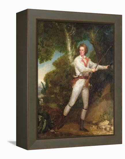 T33415 Portrait of Captain Samuel Blodget Jnr. (1757-1814) in Rifle Dress, C.1786-John Trumbull-Framed Premier Image Canvas