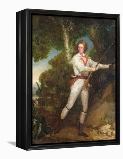 T33415 Portrait of Captain Samuel Blodget Jnr. (1757-1814) in Rifle Dress, C.1786-John Trumbull-Framed Premier Image Canvas