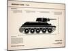 T34 Medium Tank-Mark Rogan-Mounted Art Print