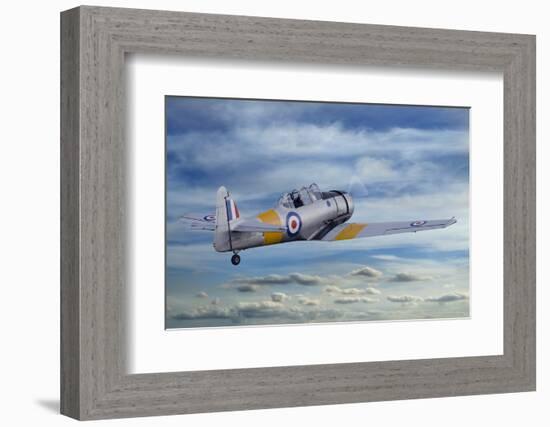 T6 Harvard Airplane-paul fleet-Framed Photographic Print