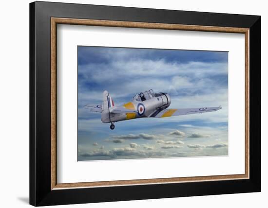 T6 Harvard Airplane-paul fleet-Framed Photographic Print