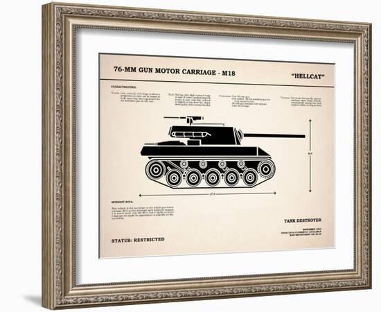 T70 76mm Gun Motor Carriage-Mark Rogan-Framed Art Print