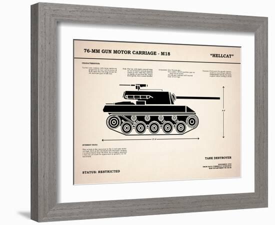 T70 76mm Gun Motor Carriage-Mark Rogan-Framed Art Print