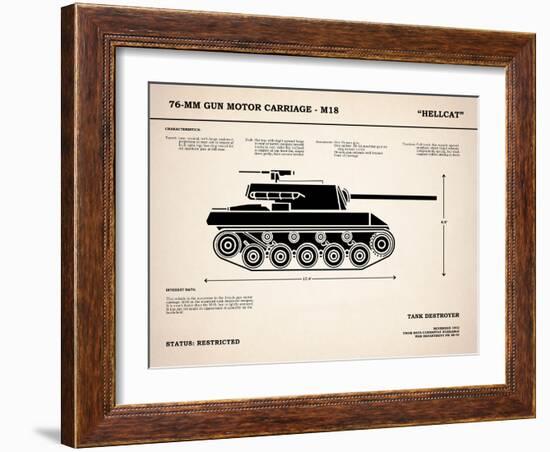 T70 76mm Gun Motor Carriage-Mark Rogan-Framed Art Print