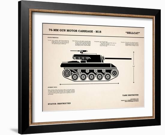 T70 76mm Gun Motor Carriage-Mark Rogan-Framed Art Print