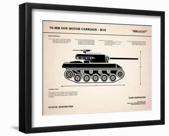 T70 76mm Gun Motor Carriage-Mark Rogan-Framed Art Print