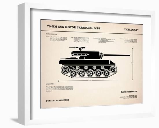 T70 76mm Gun Motor Carriage-Mark Rogan-Framed Art Print