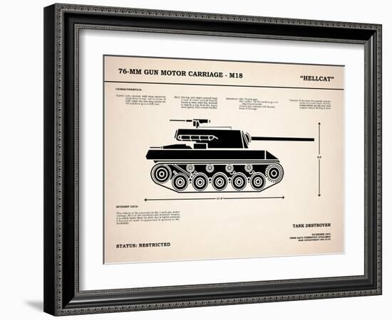 T70 76mm Gun Motor Carriage-Mark Rogan-Framed Art Print