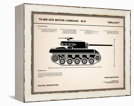 T70 76mm Gun Motor Carriage-Mark Rogan-Framed Stretched Canvas