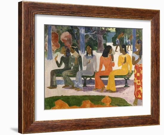 Ta Matete (The Market), 1892-Paul Gauguin-Framed Giclee Print