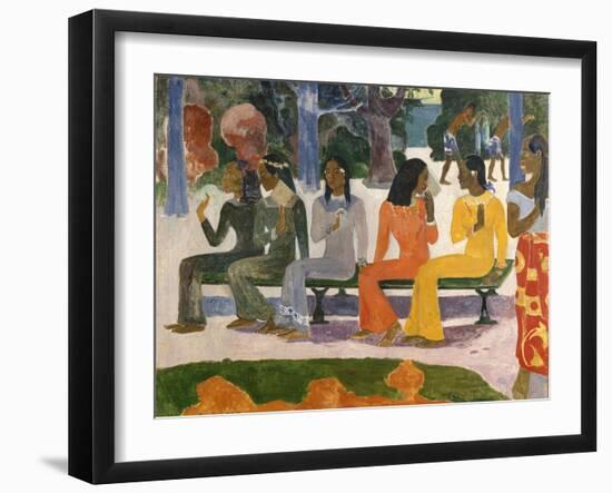 Ta Matete (The Market), 1892-Paul Gauguin-Framed Giclee Print