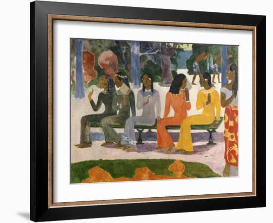 Ta Matete (The Market), 1892-Paul Gauguin-Framed Giclee Print