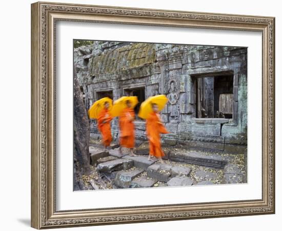 Ta Phrohm Temple, Angkor Wat, Siem Reap, Cambodia-Gavin Hellier-Framed Photographic Print