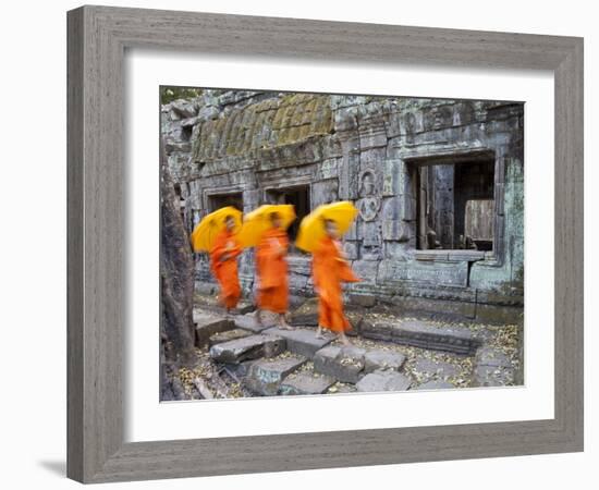 Ta Phrohm Temple, Angkor Wat, Siem Reap, Cambodia-Gavin Hellier-Framed Photographic Print