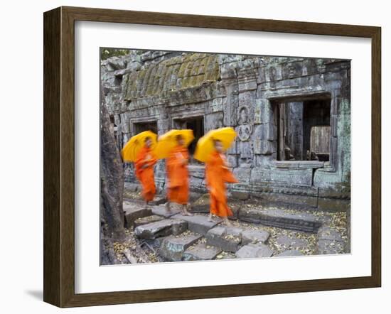 Ta Phrohm Temple, Angkor Wat, Siem Reap, Cambodia-Gavin Hellier-Framed Photographic Print