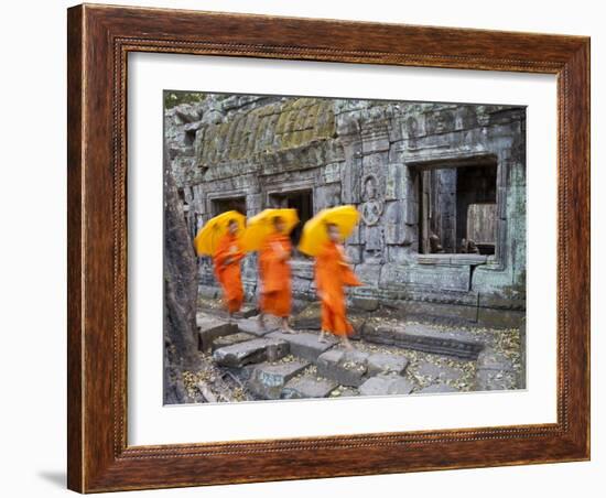 Ta Phrohm Temple, Angkor Wat, Siem Reap, Cambodia-Gavin Hellier-Framed Photographic Print