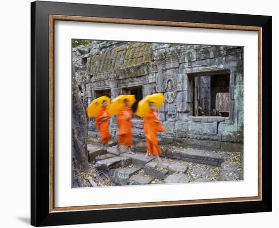 Ta Phrohm Temple, Angkor Wat, Siem Reap, Cambodia-Gavin Hellier-Framed Photographic Print