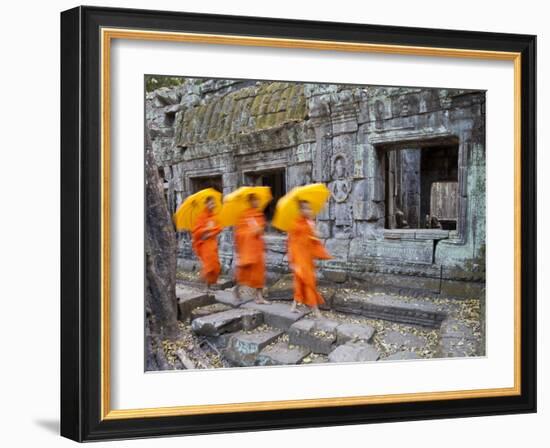 Ta Phrohm Temple, Angkor Wat, Siem Reap, Cambodia-Gavin Hellier-Framed Photographic Print