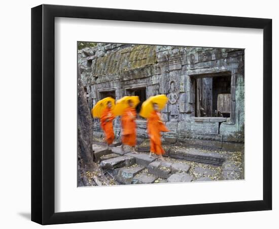 Ta Phrohm Temple, Angkor Wat, Siem Reap, Cambodia-Gavin Hellier-Framed Photographic Print