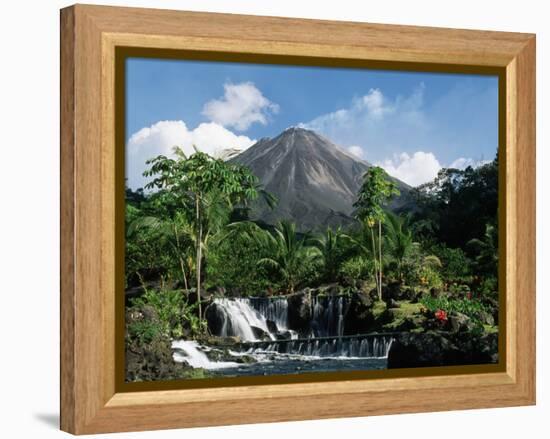 Tabacon Hot Springs and Volcan Arenal-Kevin Schafer-Framed Premier Image Canvas