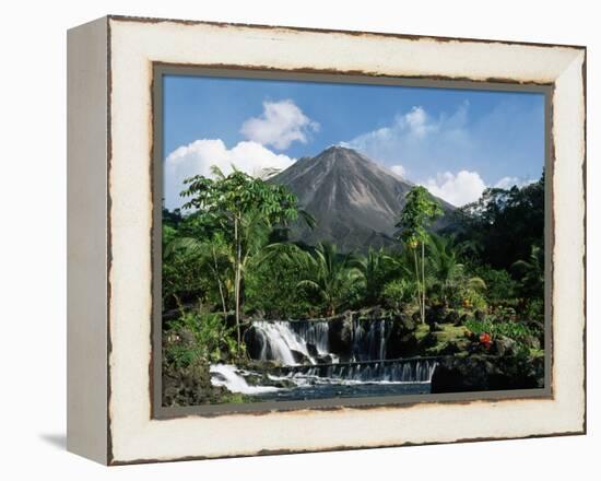 Tabacon Hot Springs and Volcan Arenal-Kevin Schafer-Framed Premier Image Canvas