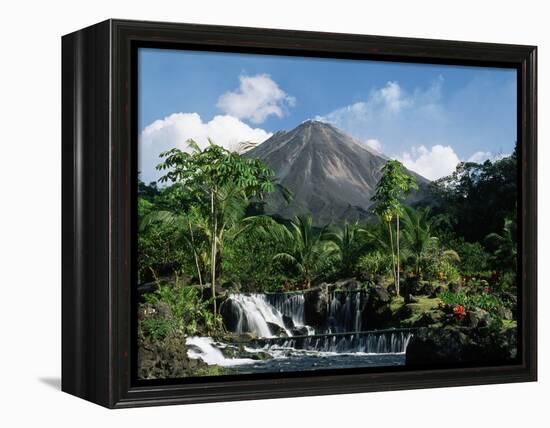 Tabacon Hot Springs and Volcan Arenal-Kevin Schafer-Framed Premier Image Canvas