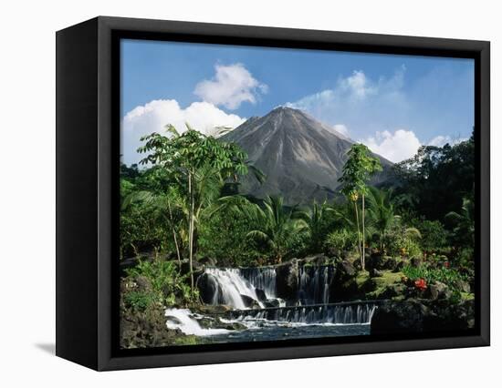 Tabacon Hot Springs and Volcan Arenal-Kevin Schafer-Framed Premier Image Canvas