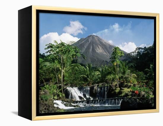 Tabacon Hot Springs and Volcan Arenal-Kevin Schafer-Framed Premier Image Canvas