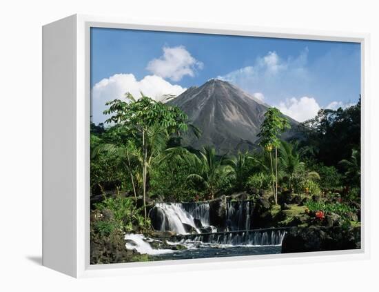 Tabacon Hot Springs and Volcan Arenal-Kevin Schafer-Framed Premier Image Canvas