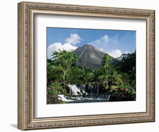 Tabacon Hot Springs and Volcan Arenal-Kevin Schafer-Framed Premium Photographic Print