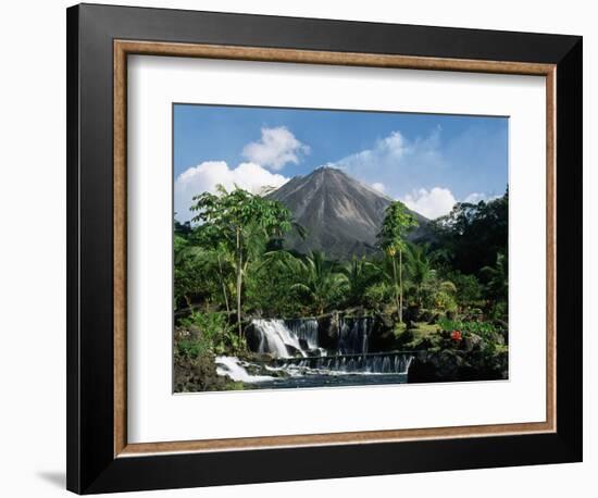 Tabacon Hot Springs and Volcan Arenal-Kevin Schafer-Framed Premium Photographic Print