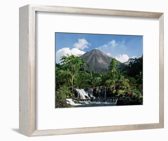 Tabacon Hot Springs and Volcan Arenal-Kevin Schafer-Framed Premium Photographic Print