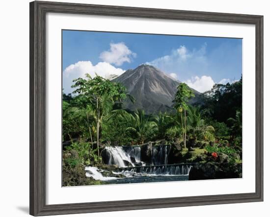 Tabacon Hot Springs and Volcan Arenal-Kevin Schafer-Framed Photographic Print