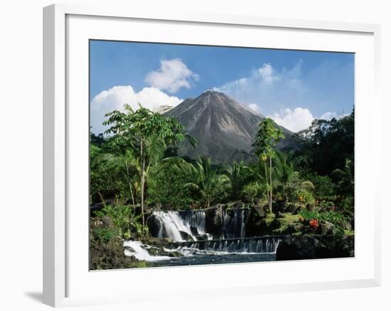 Tabacon Hot Springs and Volcan Arenal-Kevin Schafer-Framed Photographic Print