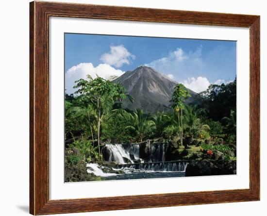 Tabacon Hot Springs and Volcan Arenal-Kevin Schafer-Framed Photographic Print