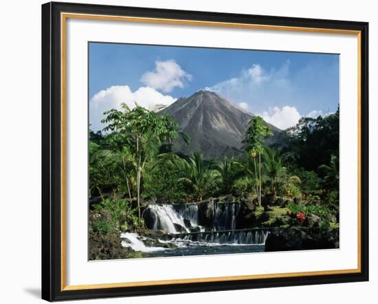 Tabacon Hot Springs and Volcan Arenal-Kevin Schafer-Framed Photographic Print