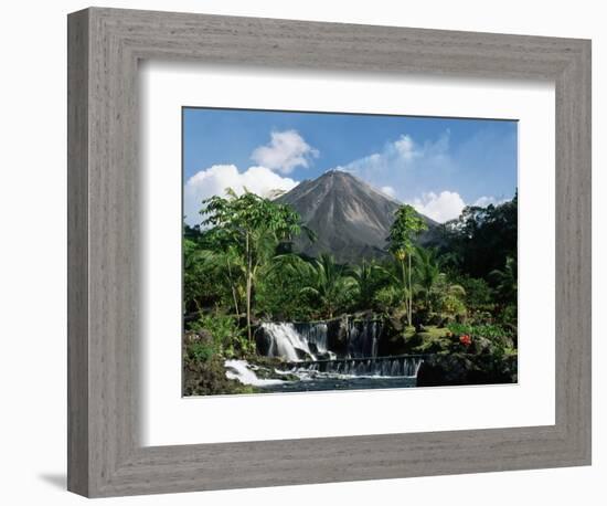 Tabacon Hot Springs and Volcan Arenal-Kevin Schafer-Framed Photographic Print